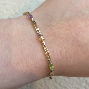 Multicolored Gold Bracelet